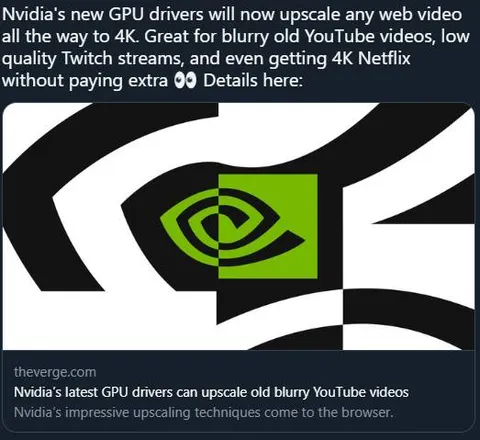 Nvidia Upscales Every Video