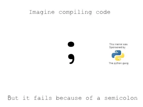 Semicolon Compilation Failure