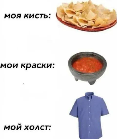 Моя кисть, краски и холст