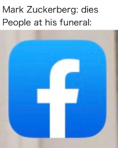 Facebook at Zuckerberg's Funeral