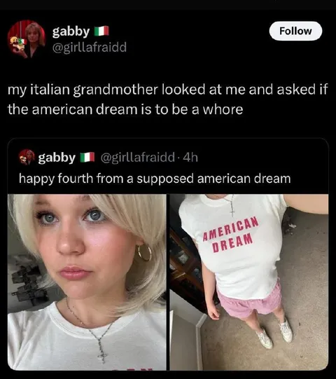 Italian Grandmother Questions the American Dream