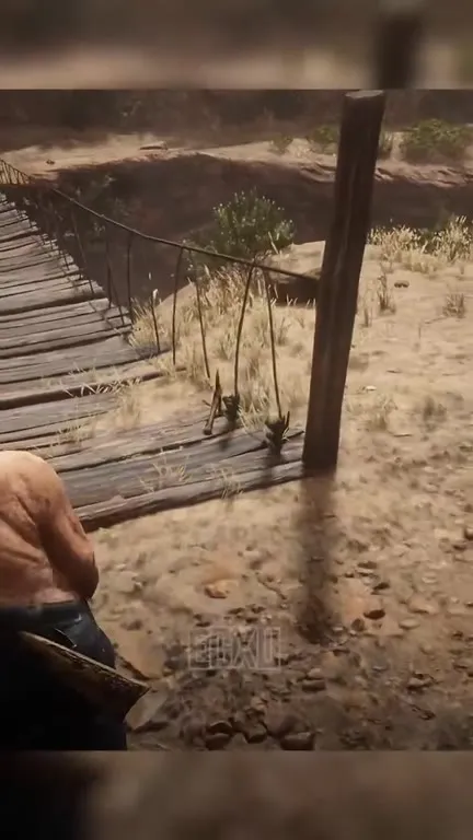 Прыжок с обрыва в RDR2
