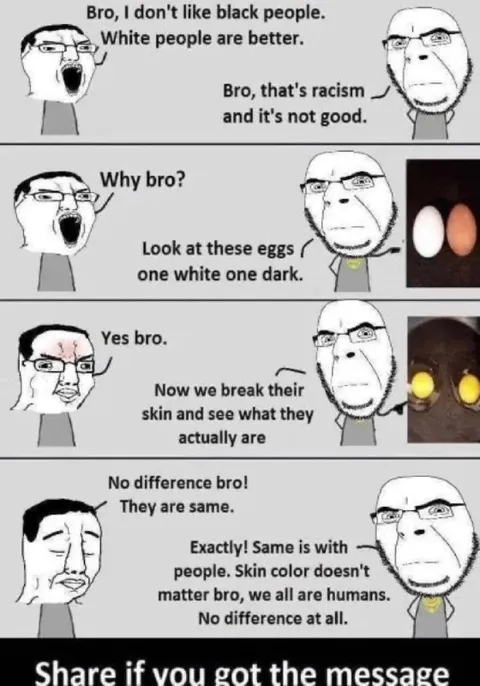Eggs Have No Skin Color