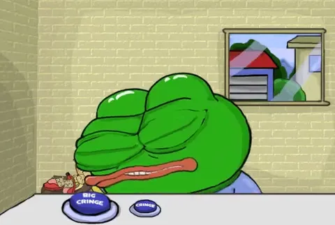 Pepe Cringe Alert Button