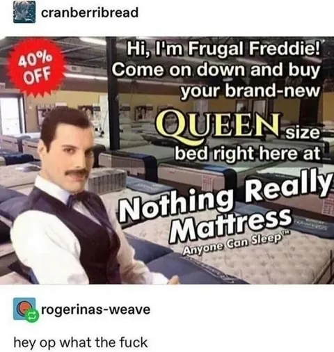 Frugal Freddie Mattress Ad