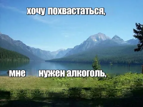 Хочу похвастаться: мне нужен алкоголь