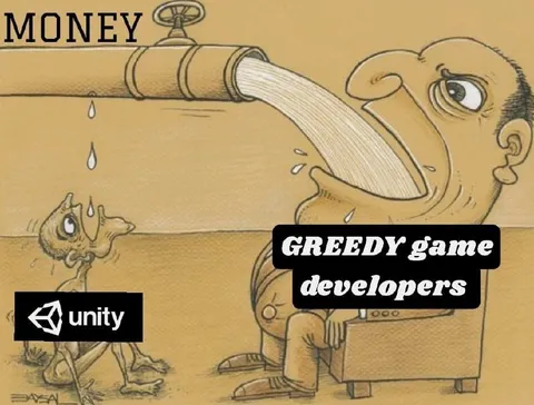 Greedy Game Developers Drink Money