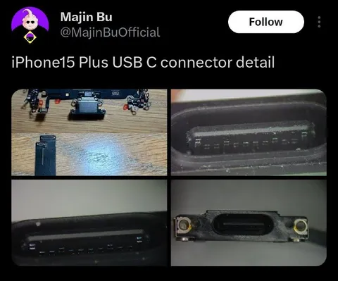 iPhone 15 Plus USB-C Detail