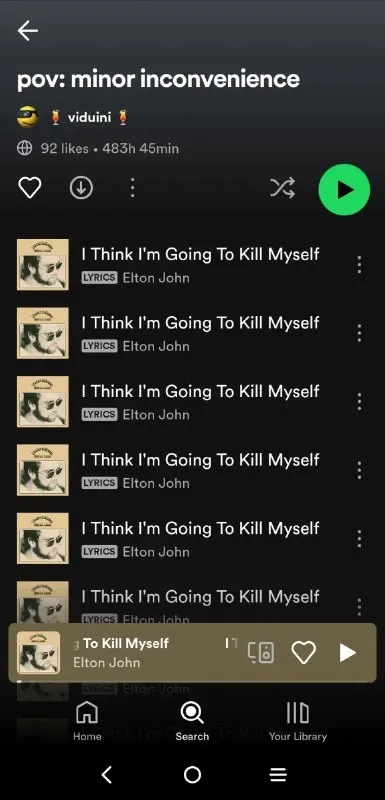 Minor Inconvenience Playlist