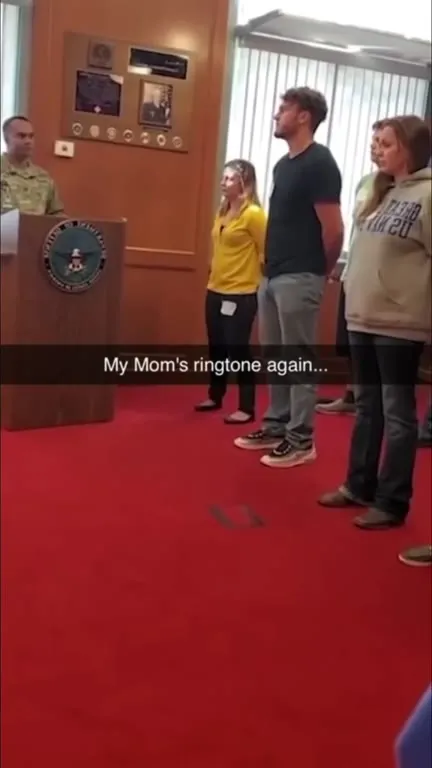 Mom's Ringtone at the Ceremony