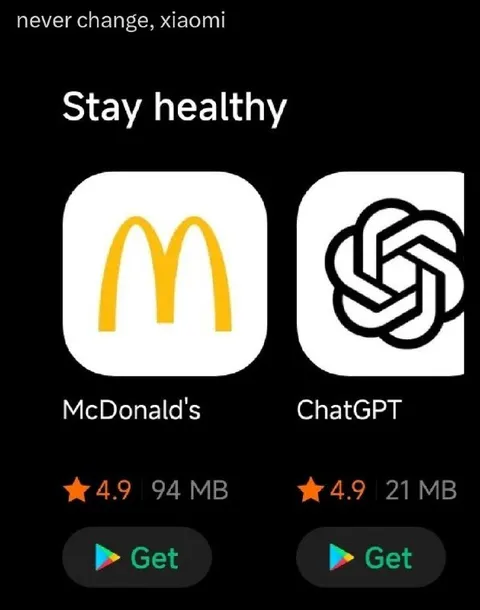Never Change Xiaomi App Store