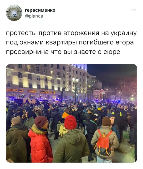 Протесты под окнами Егора Просвирнина