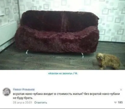 Нано-чубака входит в стоимость жилья