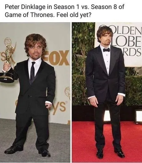 Peter Dinklage Season 1 vs Season 8