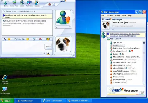 Old MSN Messenger Conversation