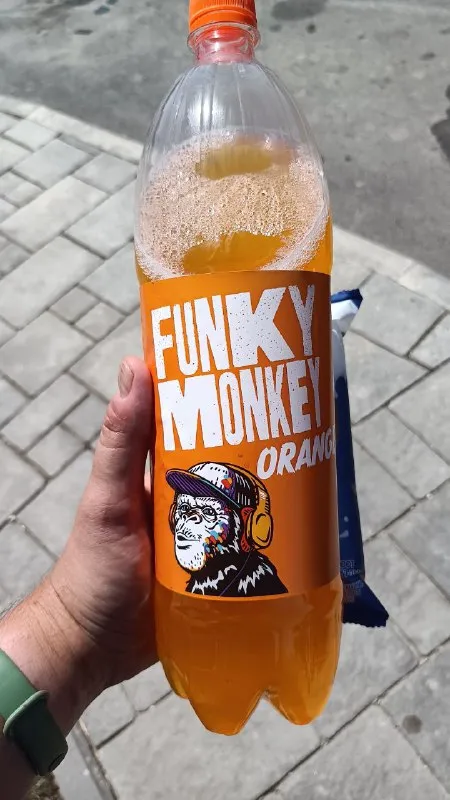 Funky Monkey Orange Bottle