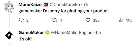 GameMaker Forgives Piracy