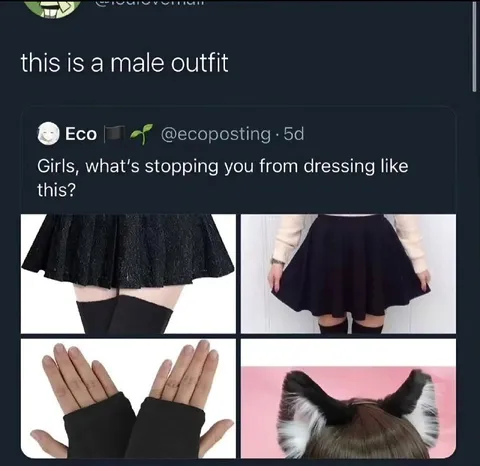 This Is a Male Outfit