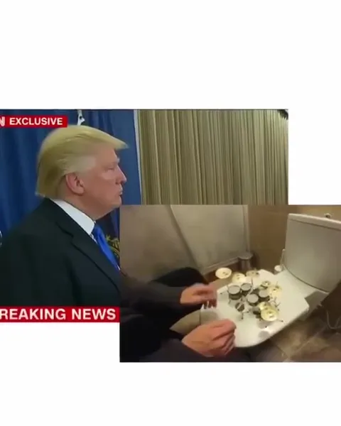 Trump Plays Toilet Drums
