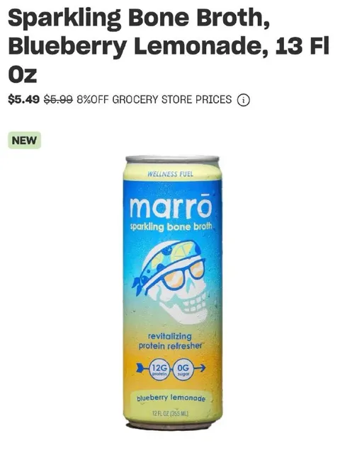 Sparkling Bone Broth Lemonade