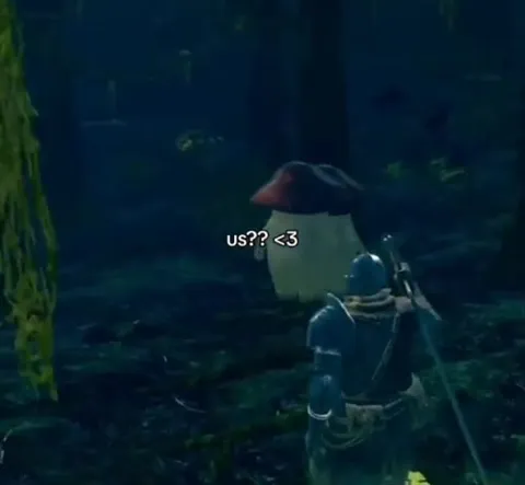 Knight Chases Cute Mushrooms