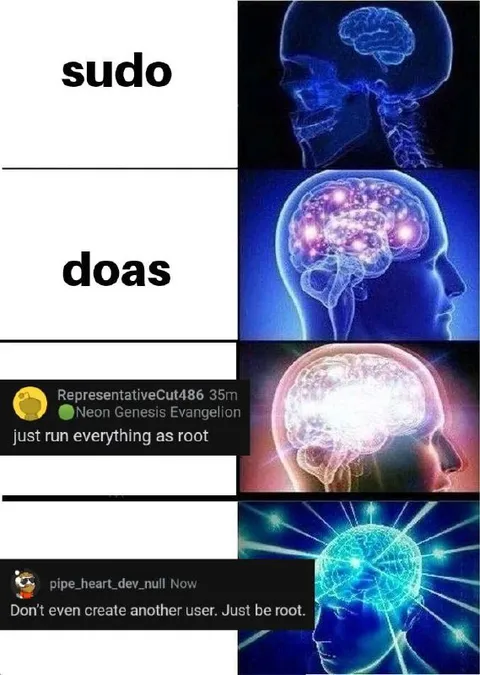 Just Be Root Galaxy Brain