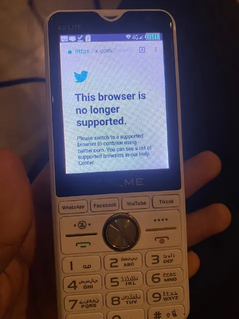 Old Phone Twitter Unsupported