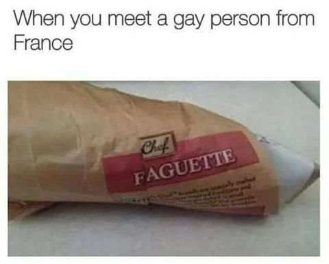 French Gay Person Baguette