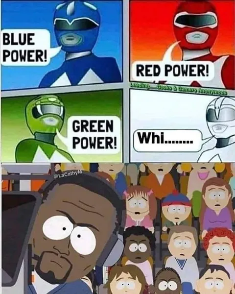 Blue Red Green Power Rangers
