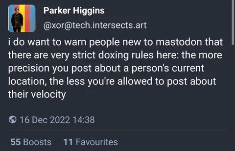 Mastodon Doxing Rules Joke