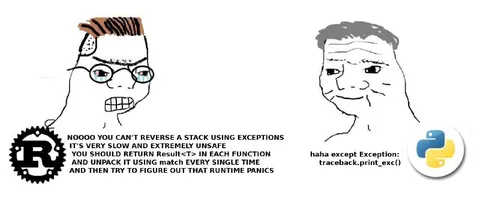 Rust Programmer Versus Python Exception