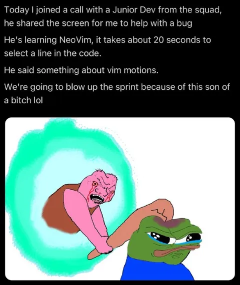 Junior Dev Learns Vim Motions