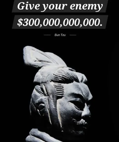 Give Your Enemy Three Hundred Billion