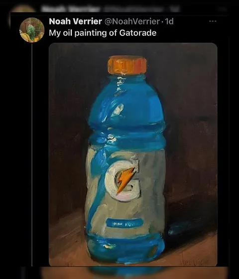 My Oil Painting of Gatorade
