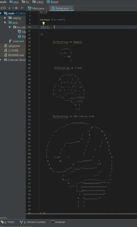 Shitposting on the Source Code