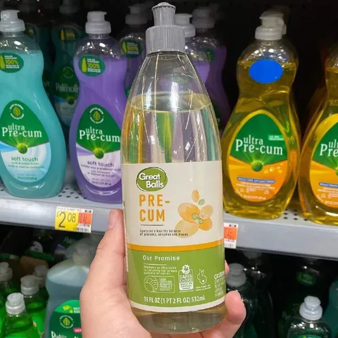 Pre-Cum on the Store Shelf