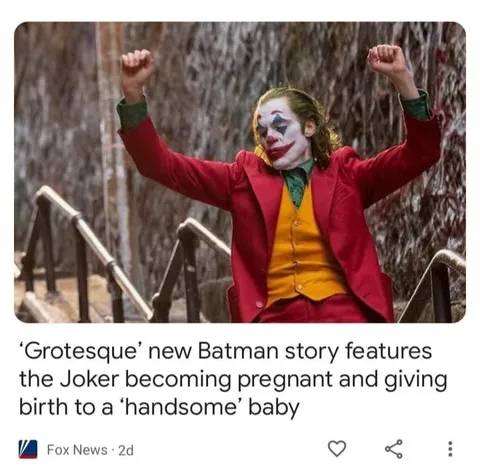 Pregnant Joker Gives Birth