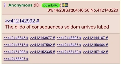 The Dildo of Consequences