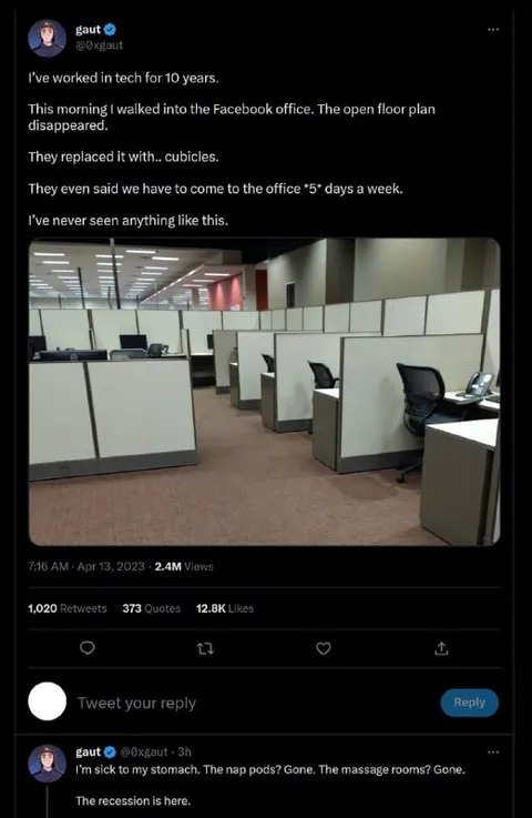 Tech Worker Discovers Office Cubicles