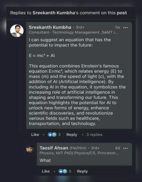 AI Equation Gets a Physics Reply