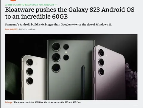 Galaxy S23 Android Bloatware