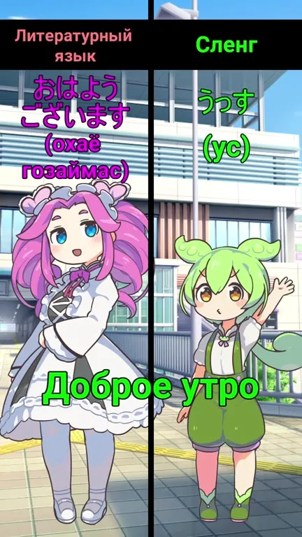 Литературный язык против сленга