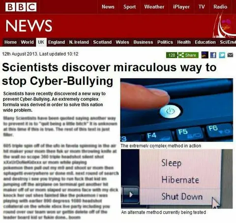 Miraculous Cyber-Bullying Solution