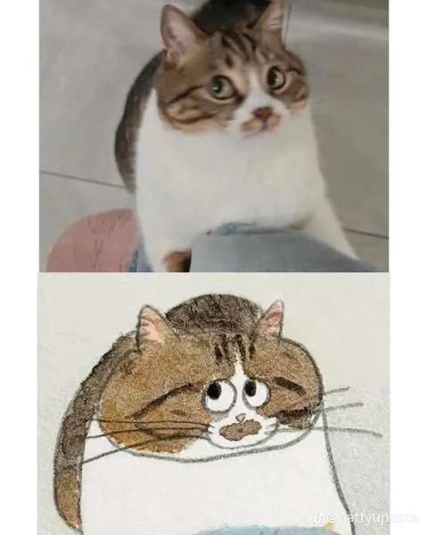 Кот и его рисунок