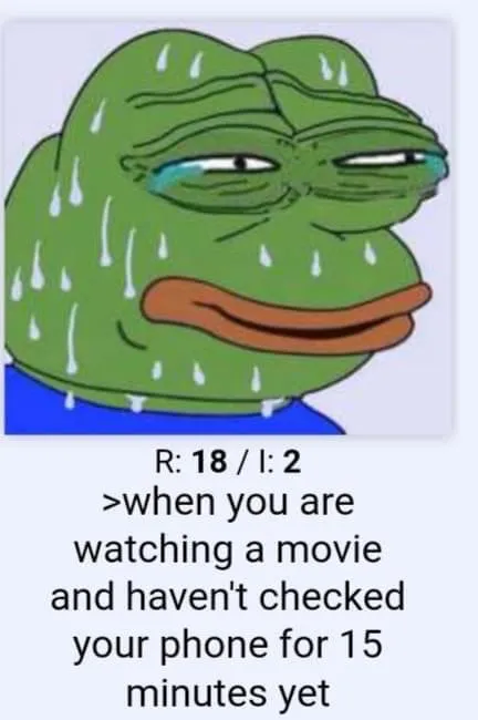 Pepe Checks His Phone