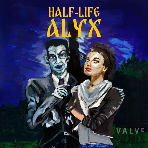 Half-Life Alyx gothic painting