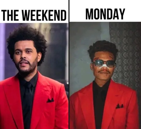 The Weekend Versus Monday