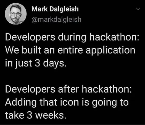 Hackathon Application vs Icon