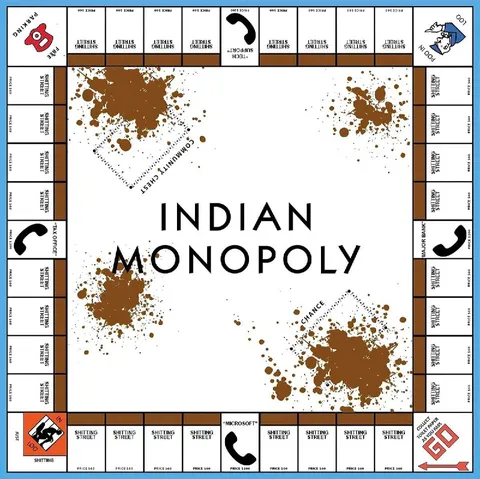 Indian Monopoly Shitting Street