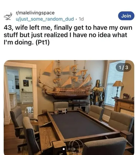 Man Finally Has His Own Stuff
